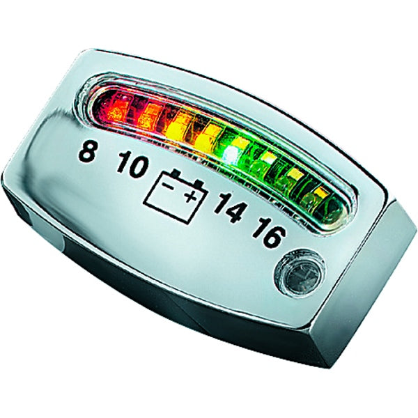 Kuryakyn Alley Cat Fuel & Battery Gauge Fuel and Battery Gauge