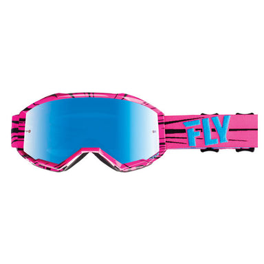 Fly Racing Zone Goggles Pink/Teal by Alpine Powersports 