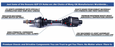 GSP HD Complete CV Axle - Honda Pioneer 1000 Rear