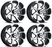 Set of 4 ITP Twister Wheels (Rim) 14x7"