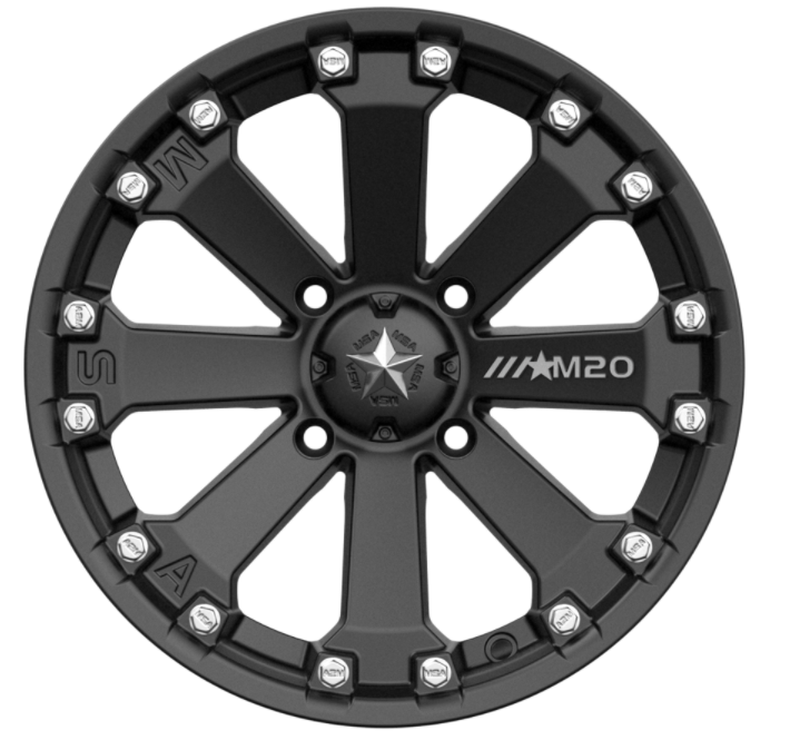 MSA M20 Matte Black Kore Wheel 4/156 14x7 +10mm Offset