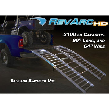 RevArc 90" Tri-Fold HD UTV Ramp - Light Weight Only 48lbs - Strong 2100lb capacity