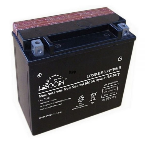 EBX20-BS ATV / Motorcycle AGM Battery by Alpine Powersports 